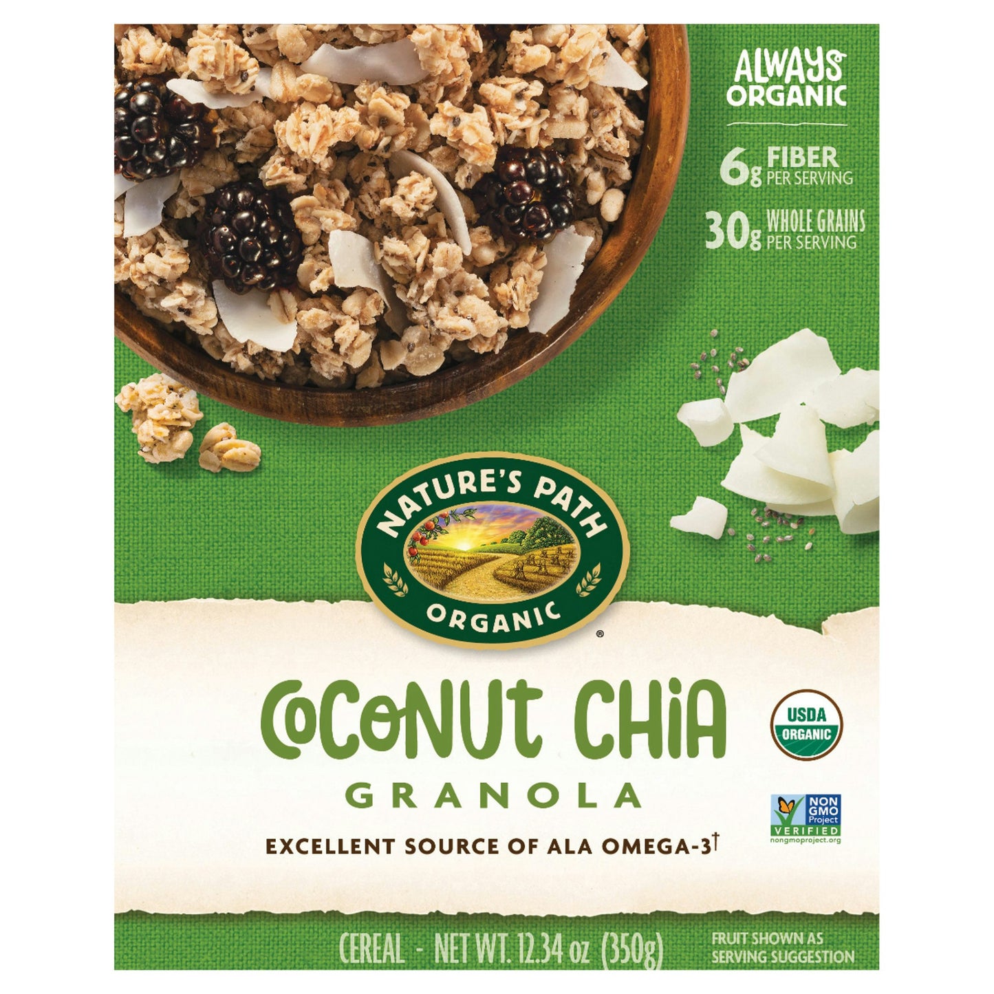 Natures Path Granola Chia Coconut Organic 12.34 Oz (Pack of 12)