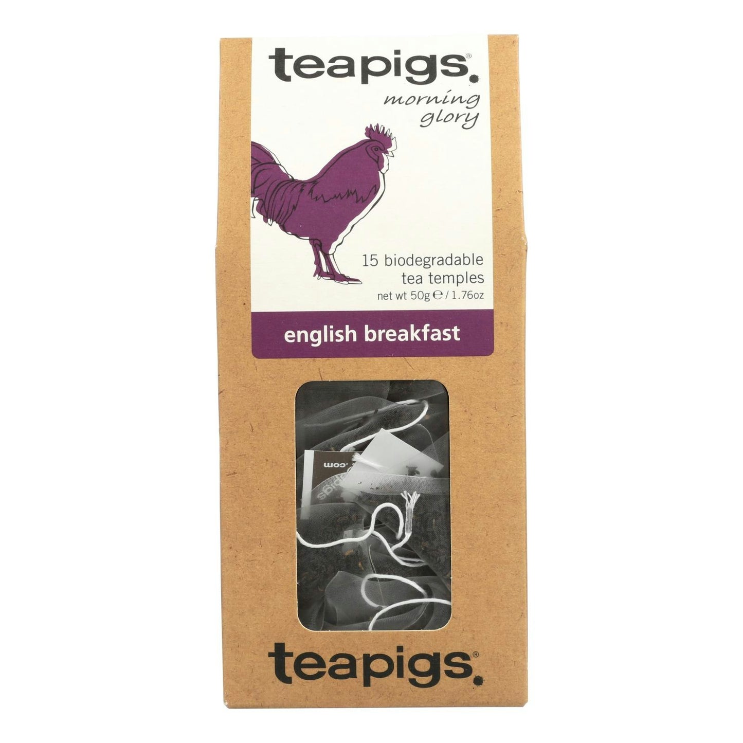 Teapigs English Breakfast Morning Glory Tea Temples 15 Bg Pack of 6