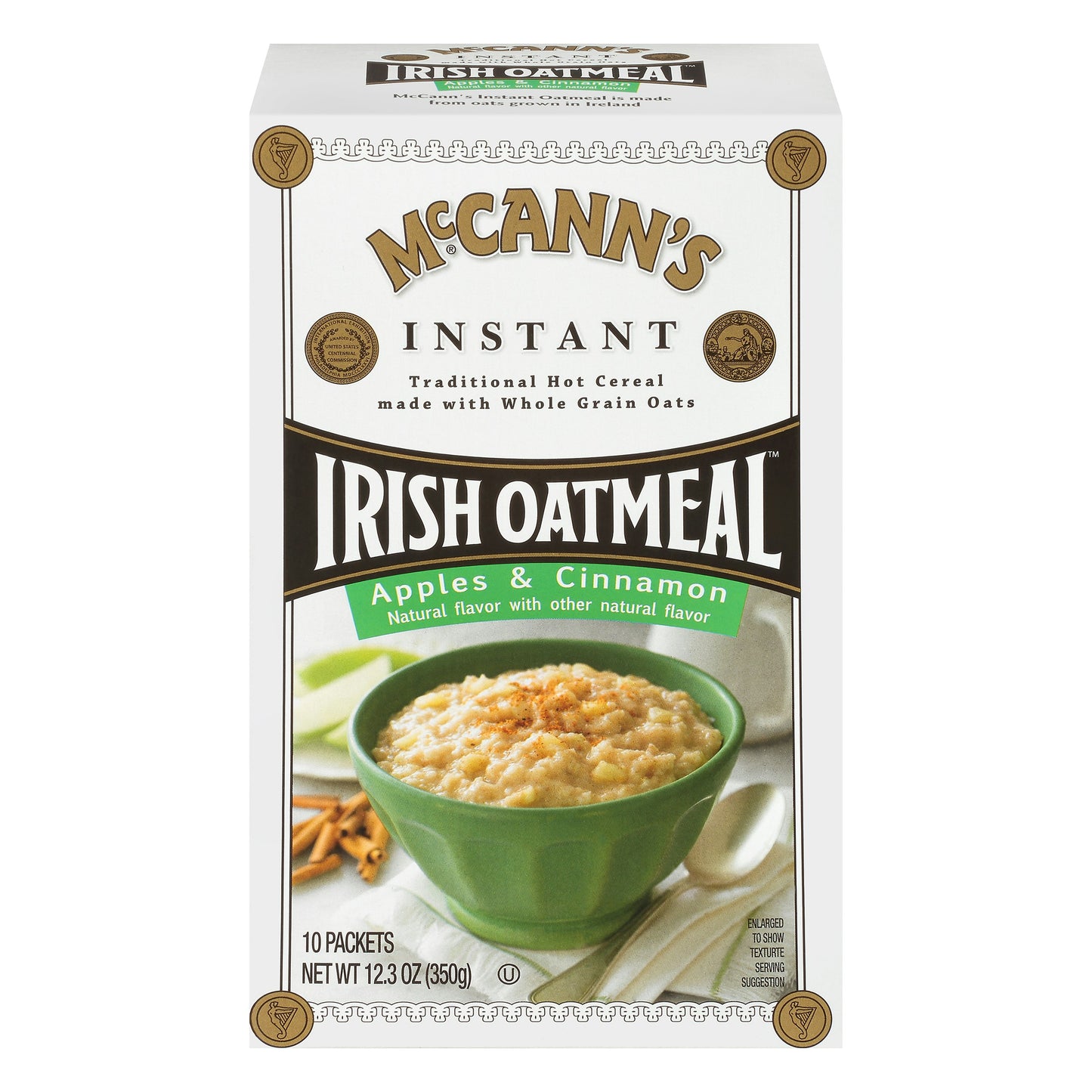 Mccann Oatmeal Instant Apple Cinnamon 12.3 oz (Pack of 12)