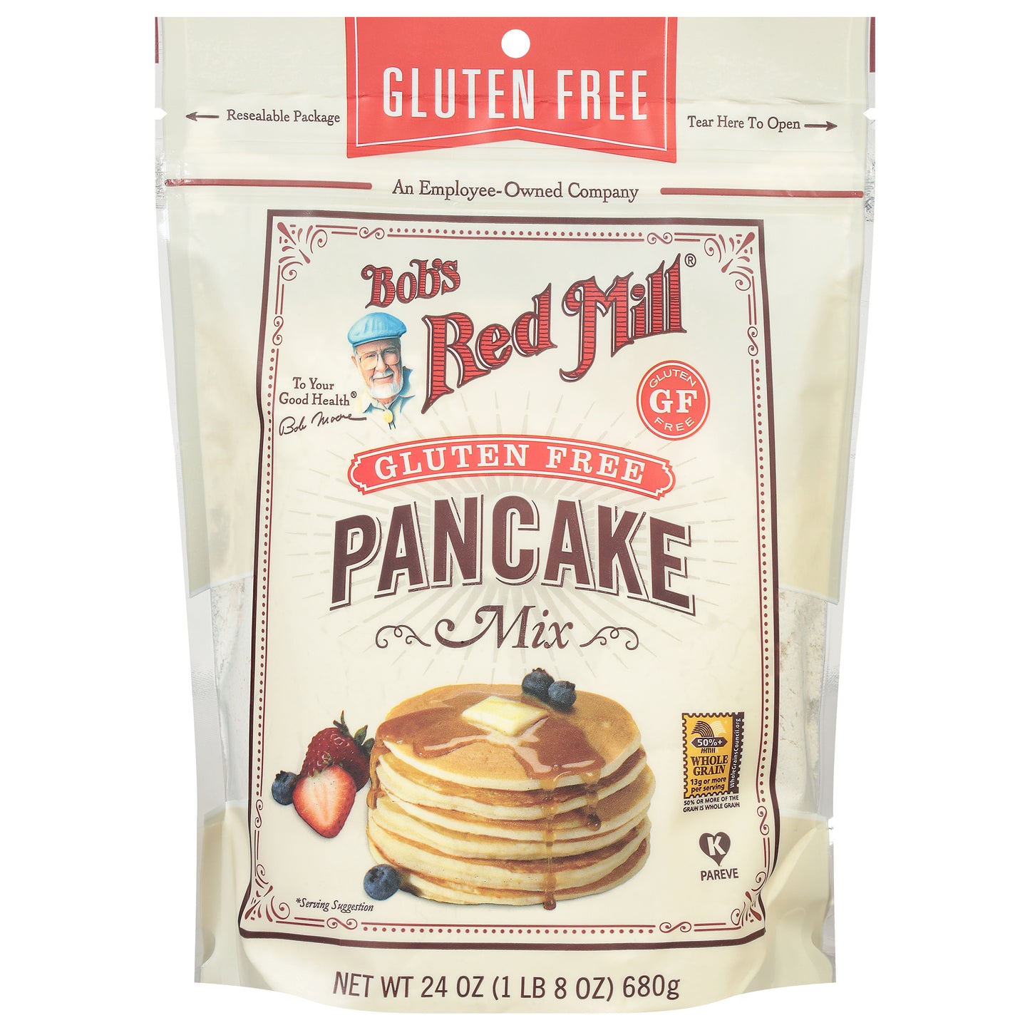 Bobs Red Mill Mix Pancake Gluten Free 24 oz (Pack Of 4)