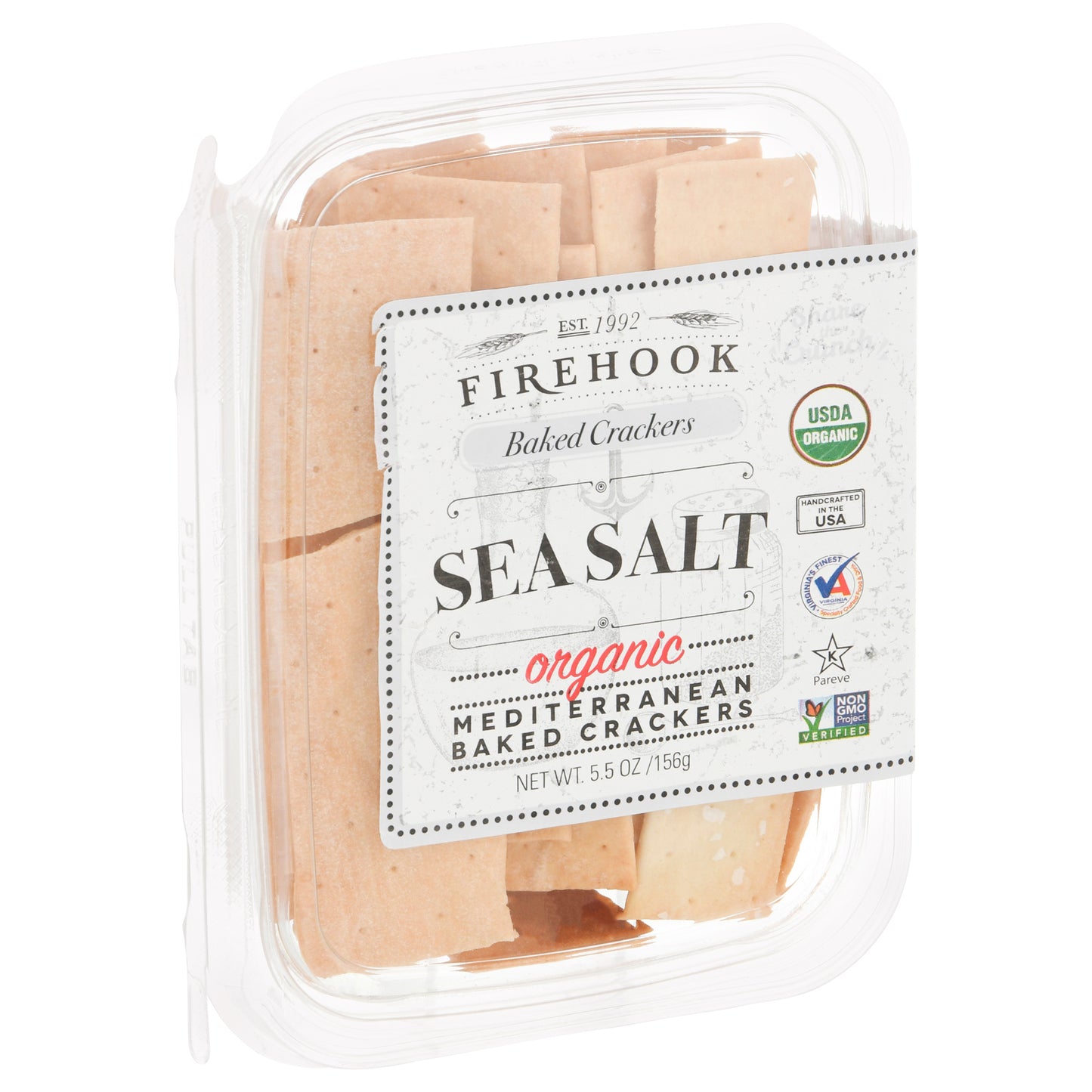 Firehook Cracker Sea Salt Snack Box 5.5 oz (Pack Of 8)