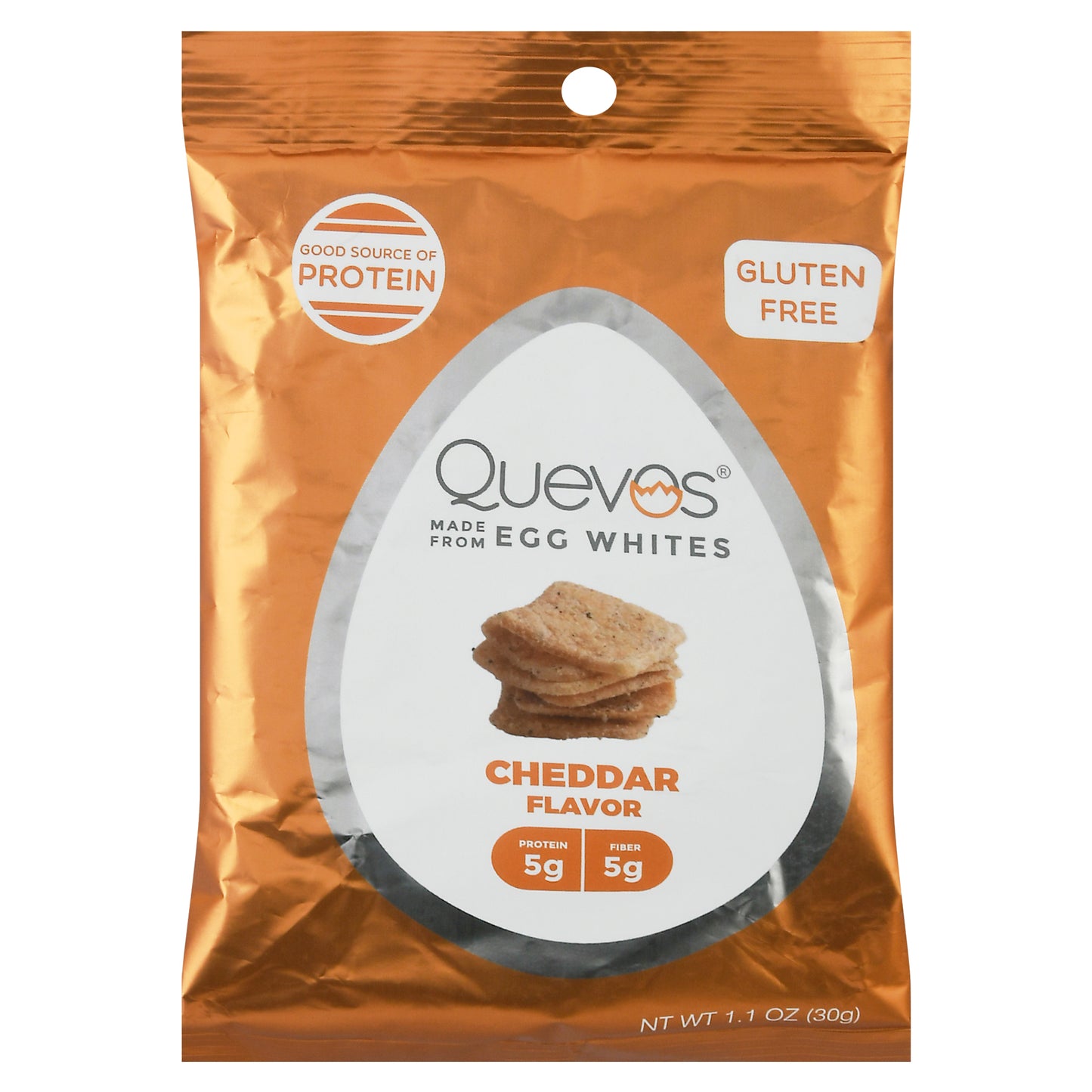 Quevos Pita Protein Chip Chedar 1 Oz (Pack Of 6)