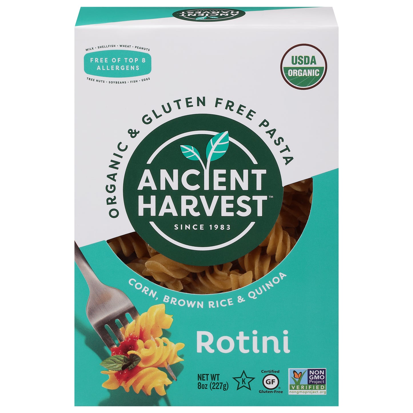 Ancient Harvest Pasta Quinoa Rotini 8 oz (Pack Of 12)