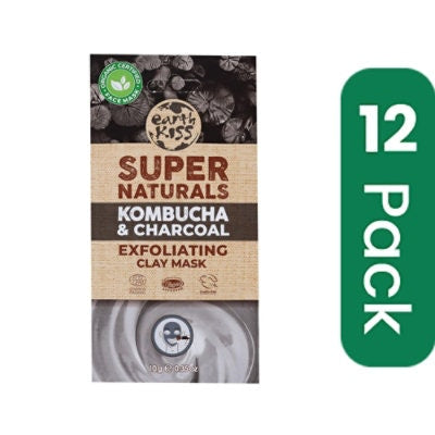 Earth Kiss - Clay Mask Charcoal Exfoliator - .35 oz (Pack of 12)