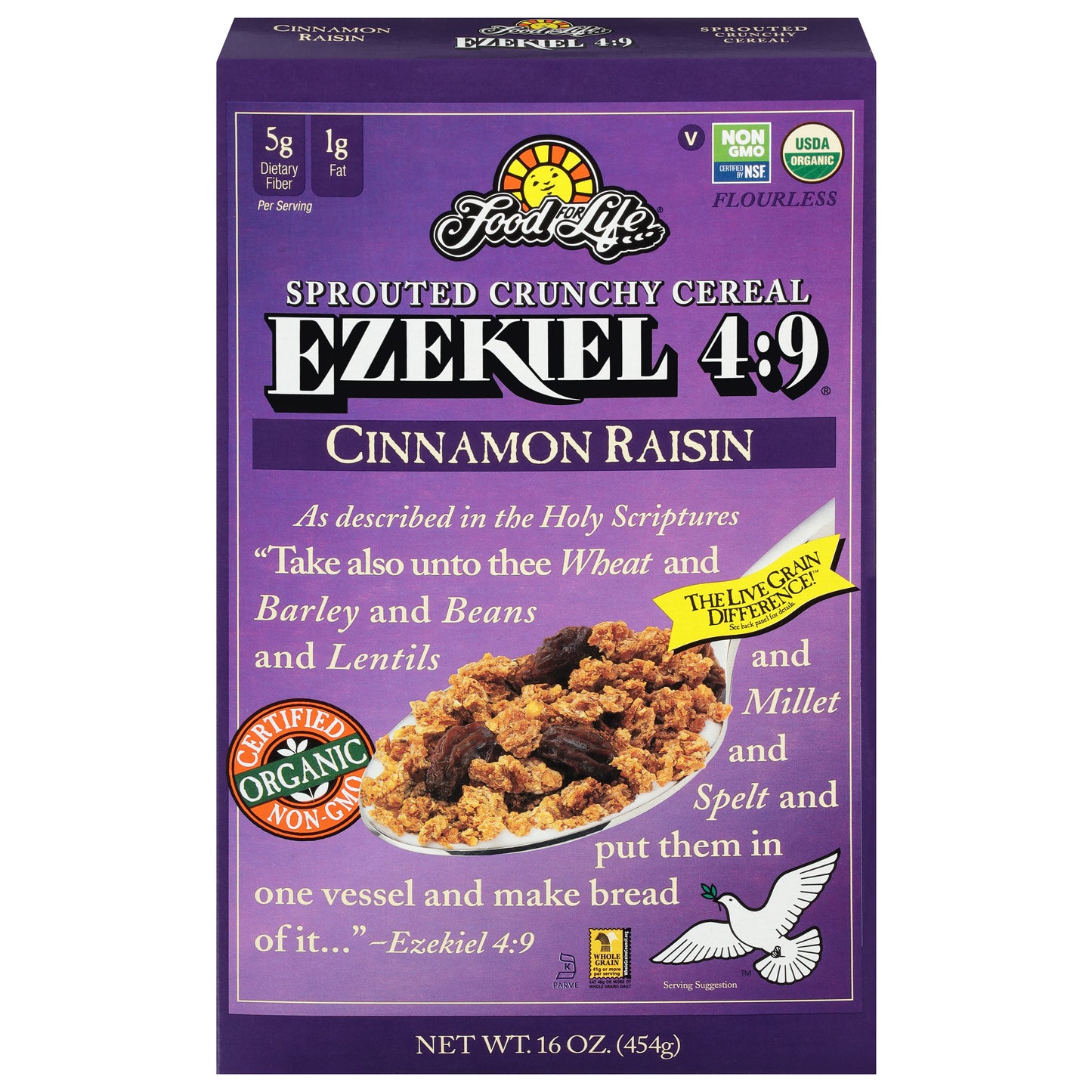 Food For Life Cereal Ezekiel 4-9 Cinn Raisin Organic 16 oz (Pack Of 6)