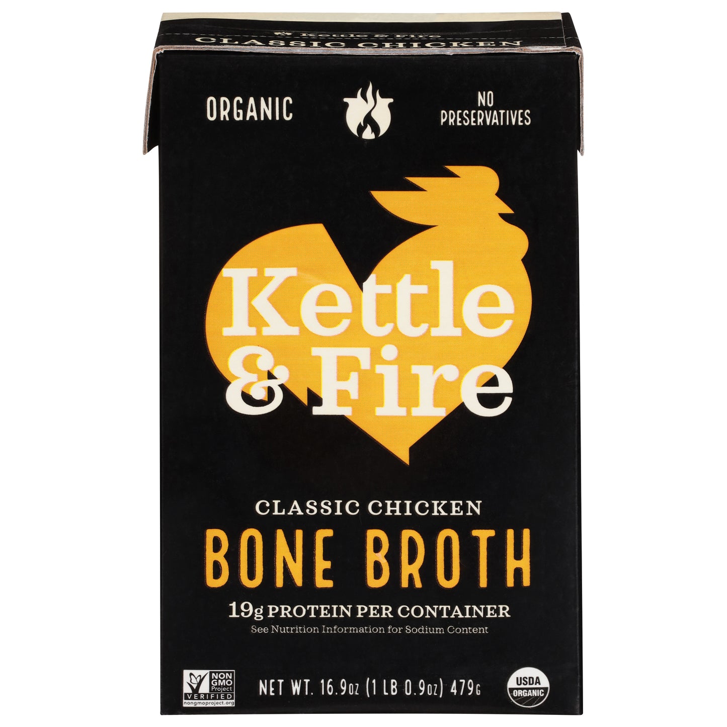 Kettle And Fire Broth Chicken Bone Organic 16.9 FO (Pack Of 6)