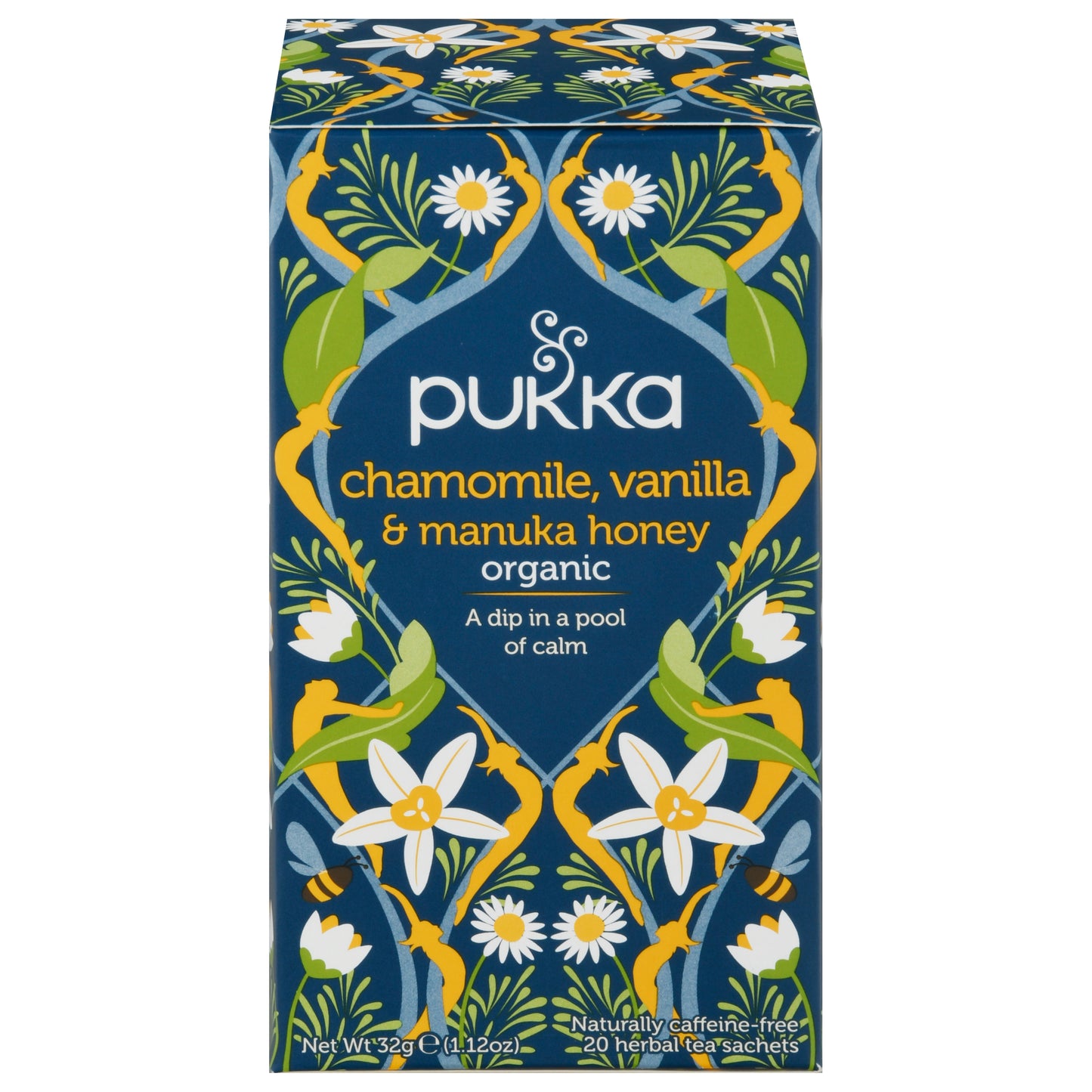 Pukka Herbs Tea Herbal Chamomile Vanilla Honey 20 Bag (Pack Of 4)