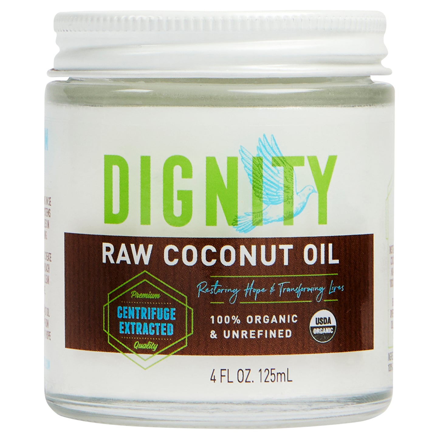 Dignity Coconuts Oil Coconut Raw Virgin Organic 4 Oz (Pack Of 12)