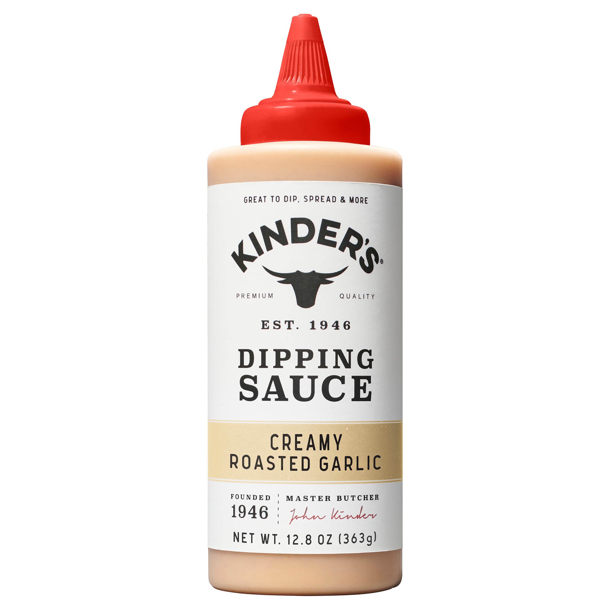 Kinders Sauce Dip Creamy Roasted Garlic 12.8 Oz (Pack Of 6)