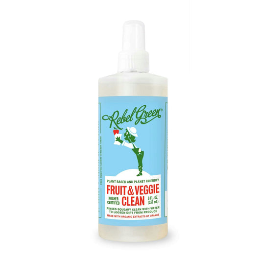 Rebel Green - Fruit And Veggie Clean 8 fl. oz (Pack of 9)