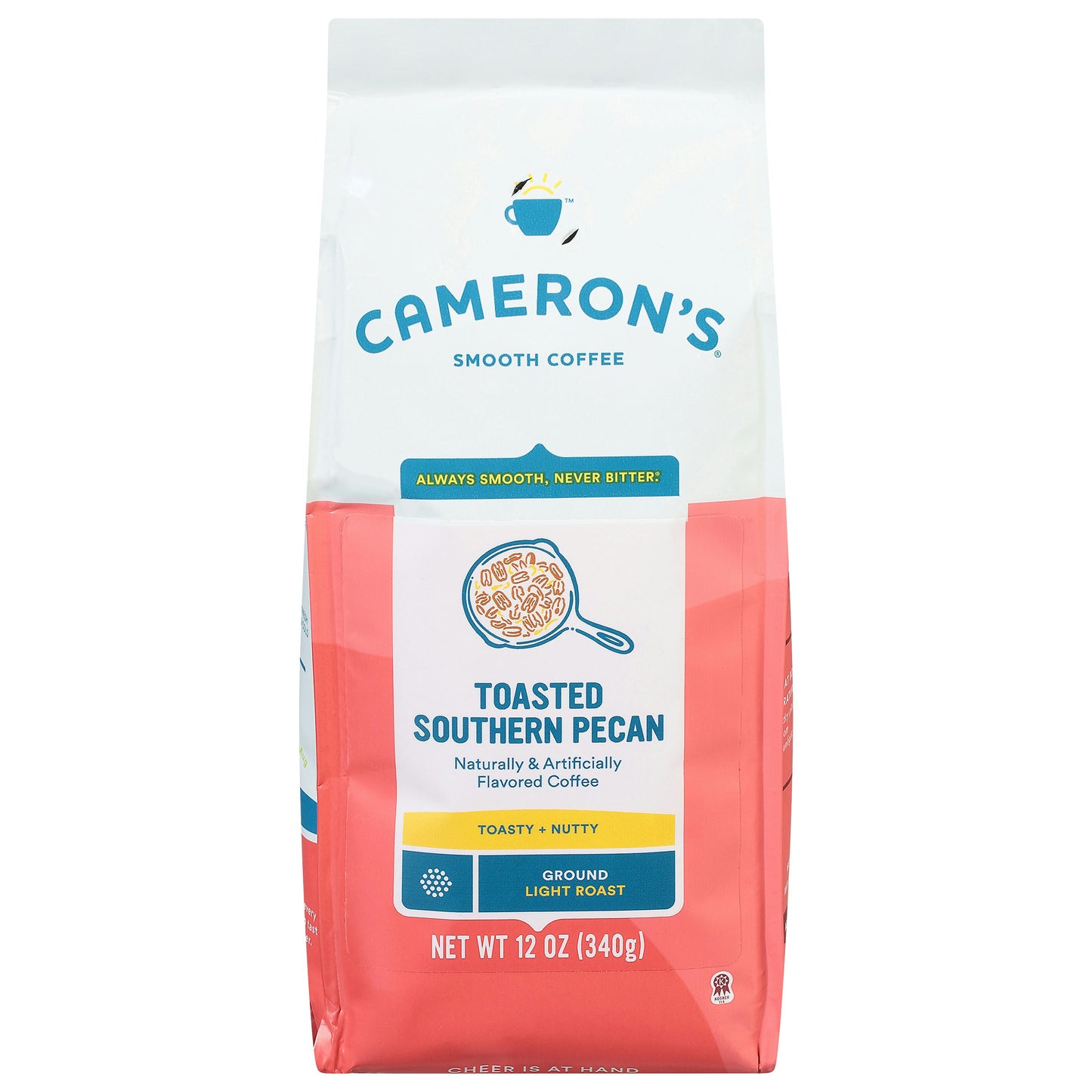 Camerons Coffee Coffee Ground Toasted Pecan 12 Oz Pack of 6