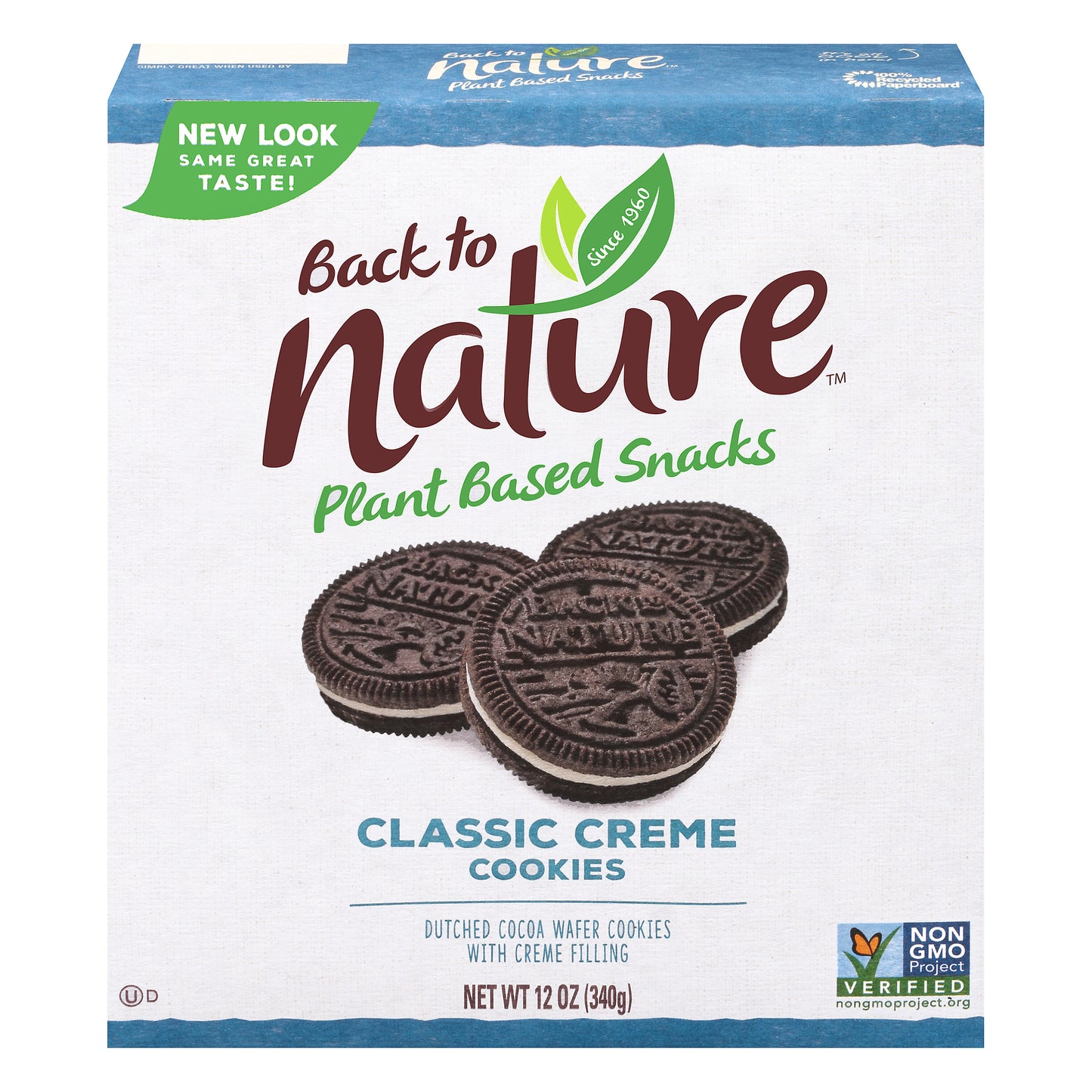 Back To Nature Cookie Sandwich Classic Creme 12 oz (Pack Of 6)