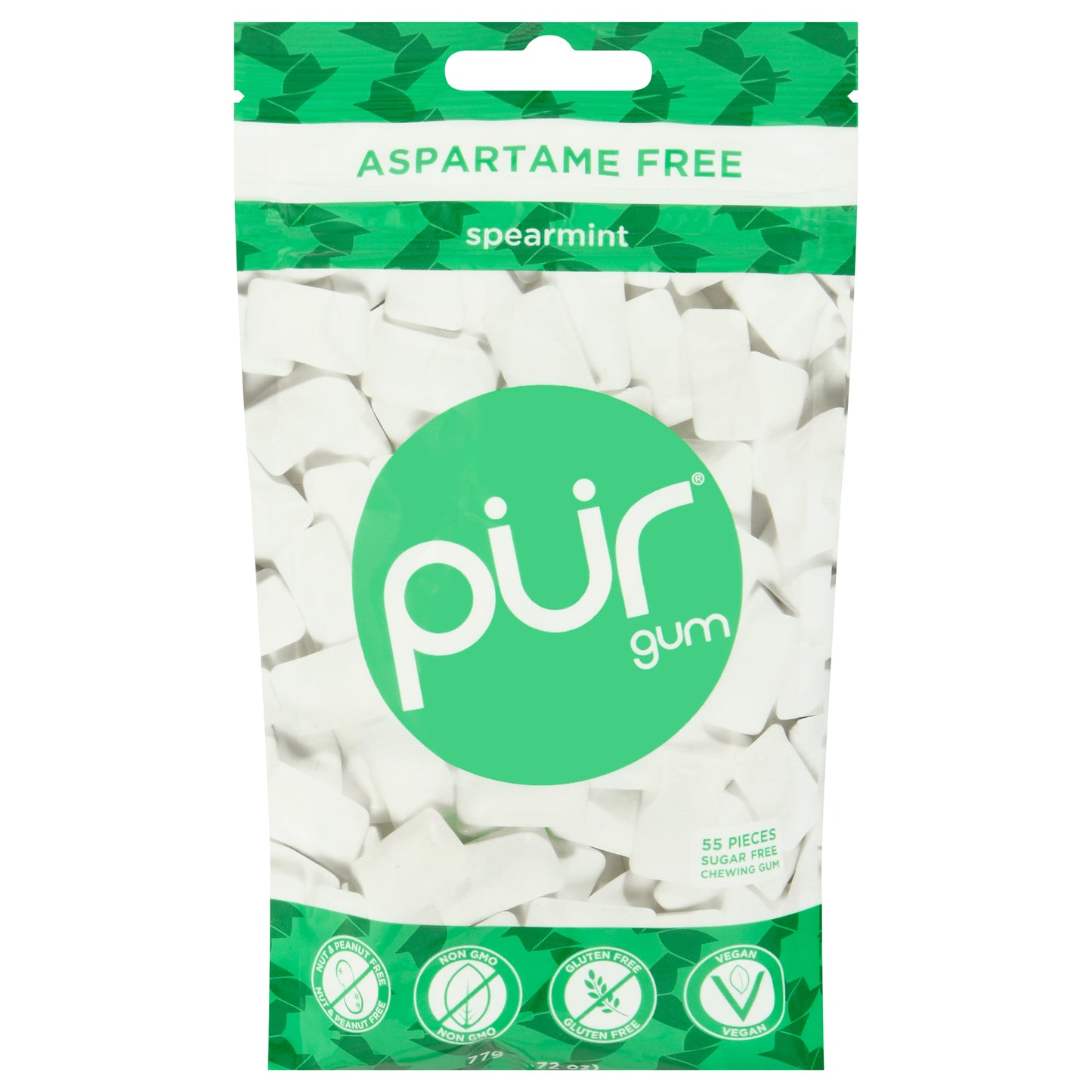 Pur Gum Spearmint 2.72 oz (Pack Of 12)