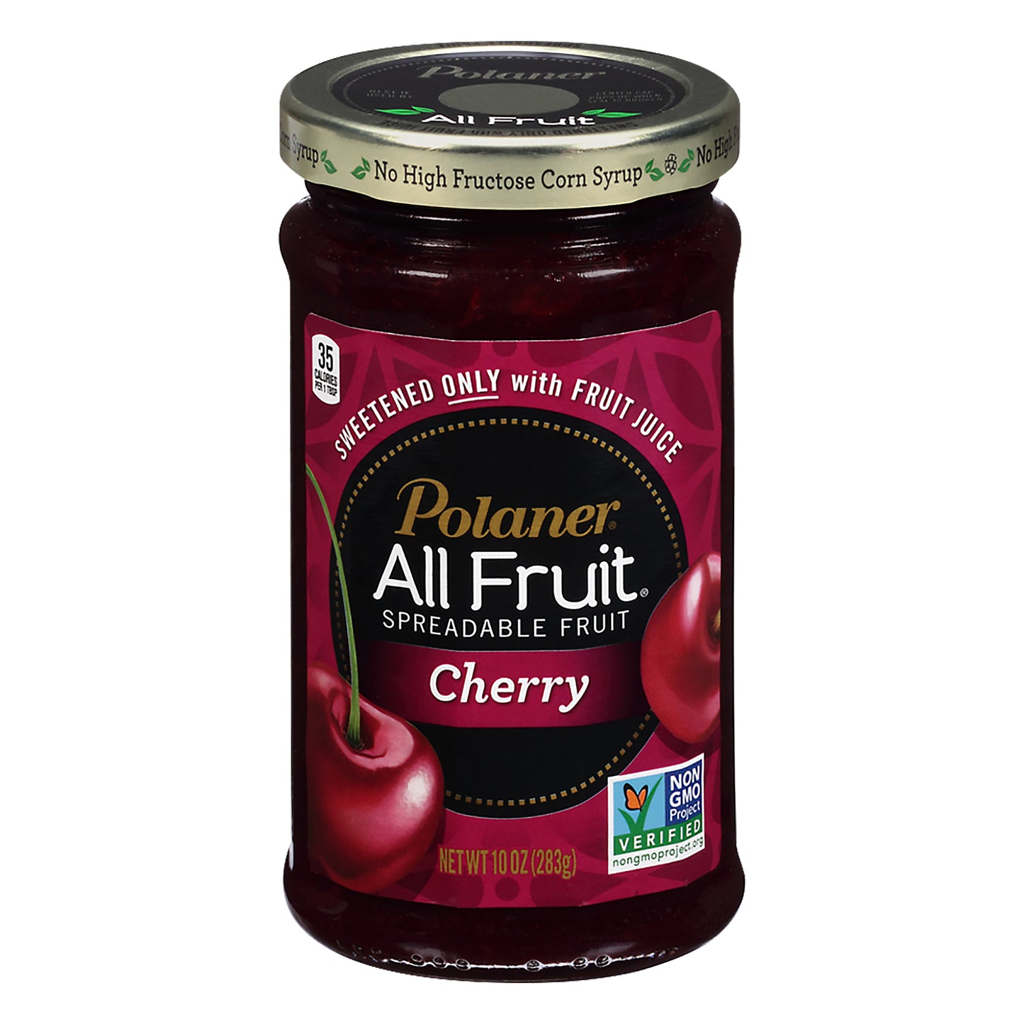 Polaner Fruit Spread Black Cherry 10 oz (Pack Of 12)