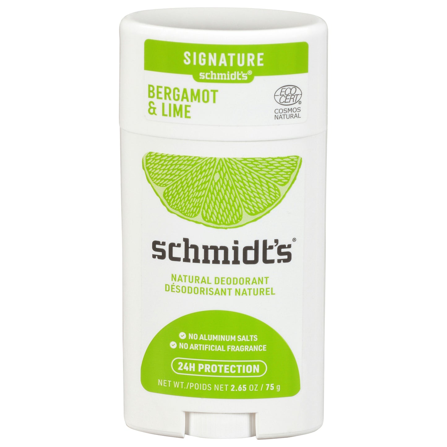 Schmidts Deodorant Bergamot Lime 2.65 oz (Pack of 3)