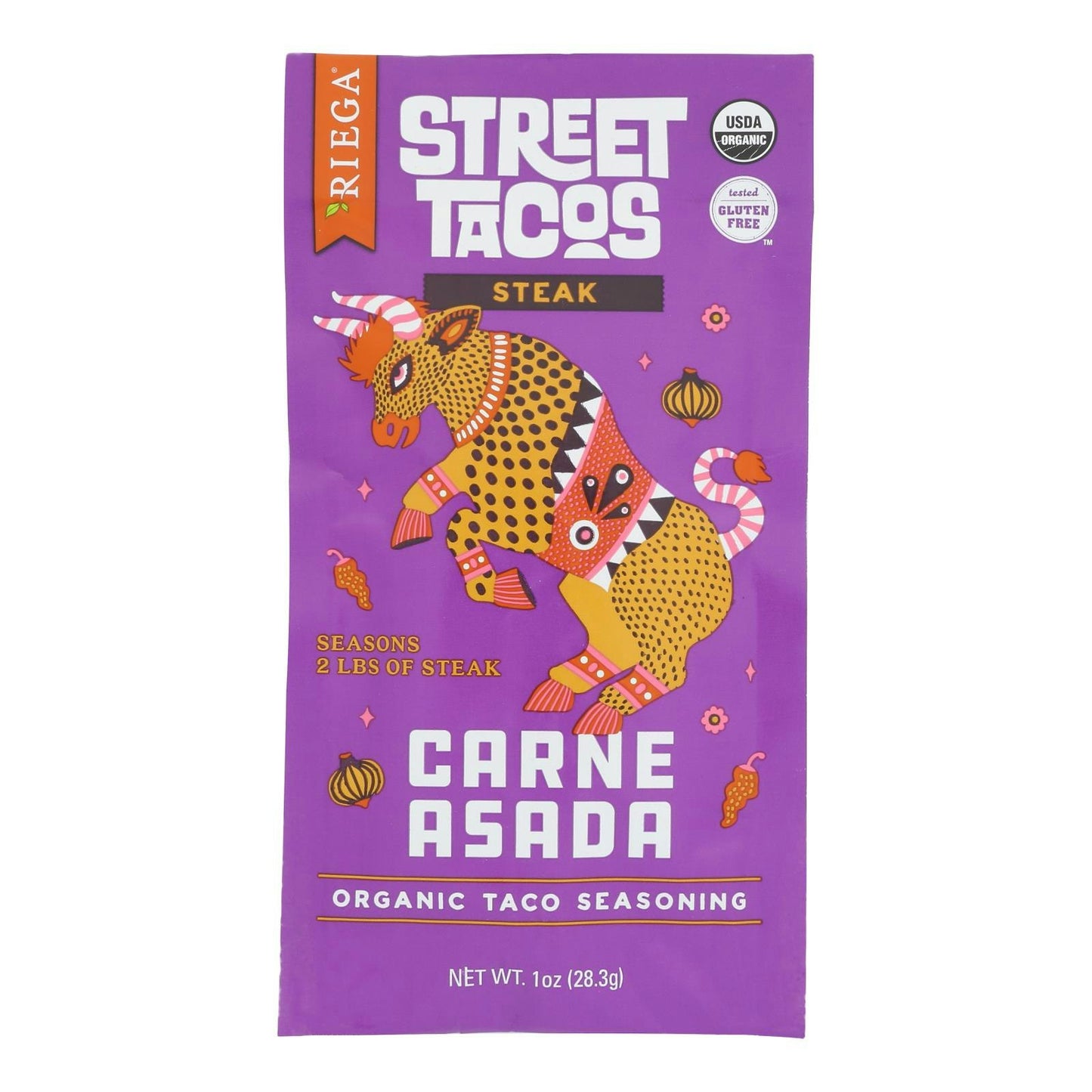 Riega Foods - Seasoning Steack Carne Asada Taco 1 oz (Pack of 8)