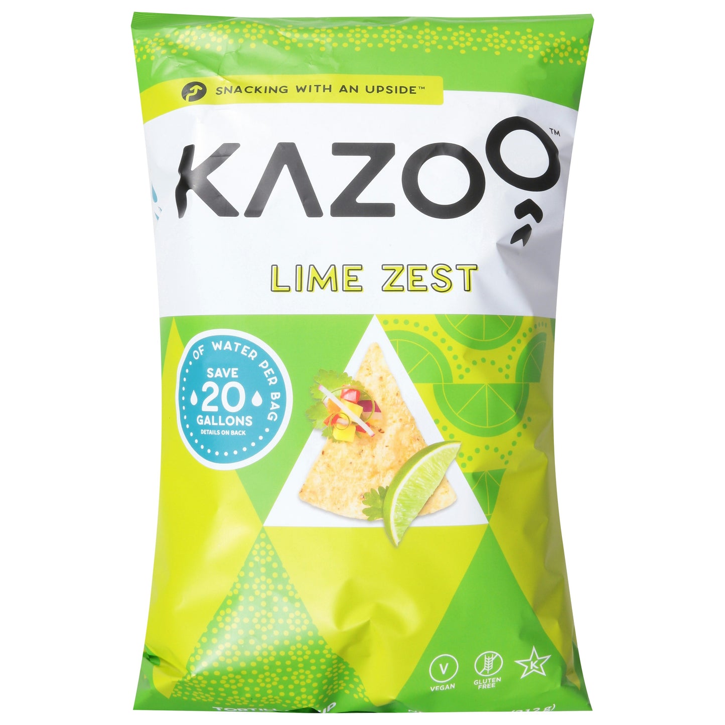 Kazoo Chips Tortilla Lime Zest 11 Oz Pack of 9