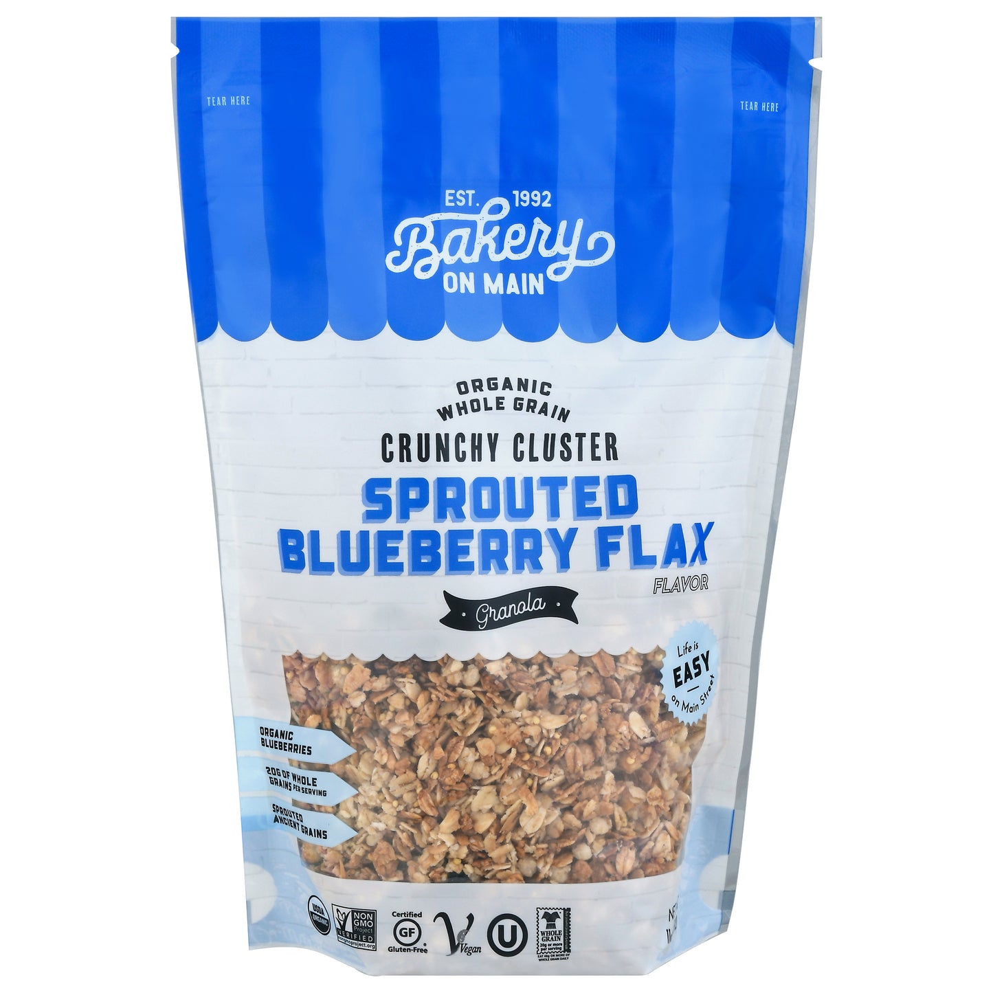 Bakery On Main Granola Sprouted Blueberry Organic 11 oz (Pack Of 6)