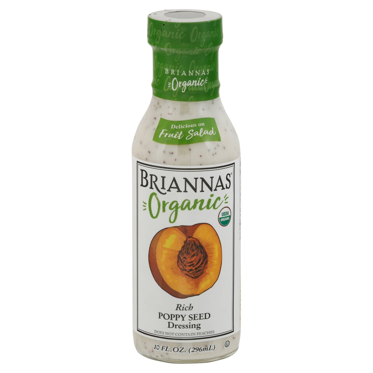 Briannas Dressing Poppy Seed Organic 10 oz (Pack Of 6)