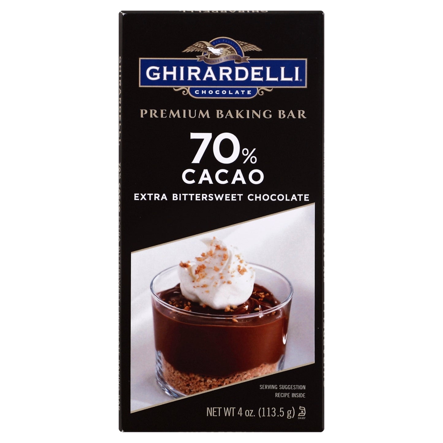 Ghirardelli Chocolate Baking Bar 70 Ex Bittersweet 4 oz (Pack Of 12)
