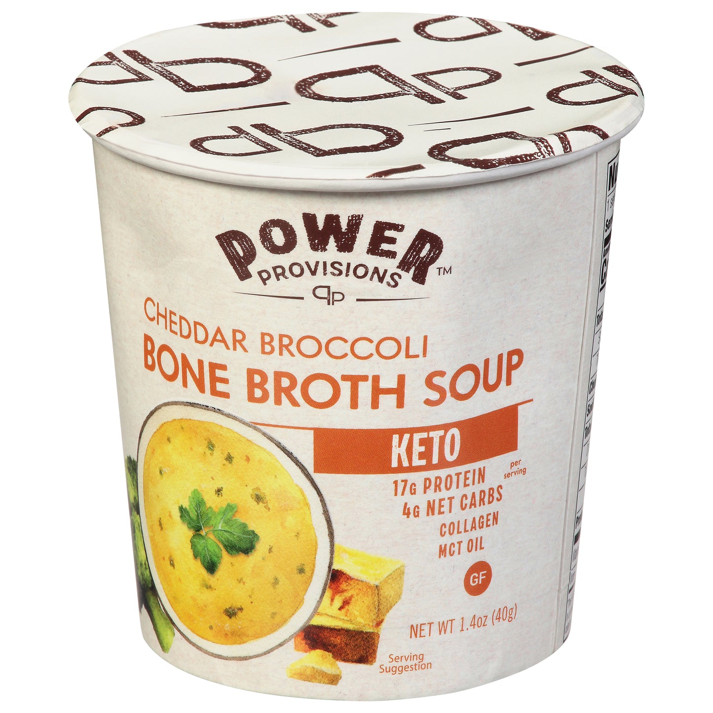 Power Provisions Soup Bone Broth Cheddar Broccoli 1.4 oz (Pack Of 6)