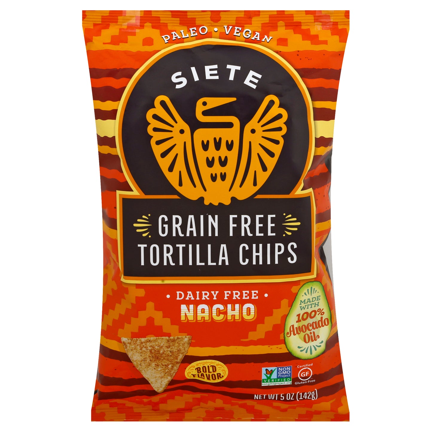 Siete Chip Tortilla Nacho 5 oz (Pack Of 12)