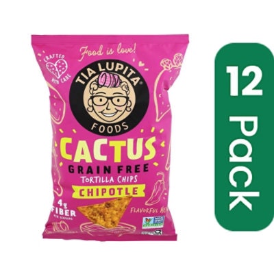 Tia Lupita Cactus Tortilla Chips - 5 Ounce (Pack of 12)