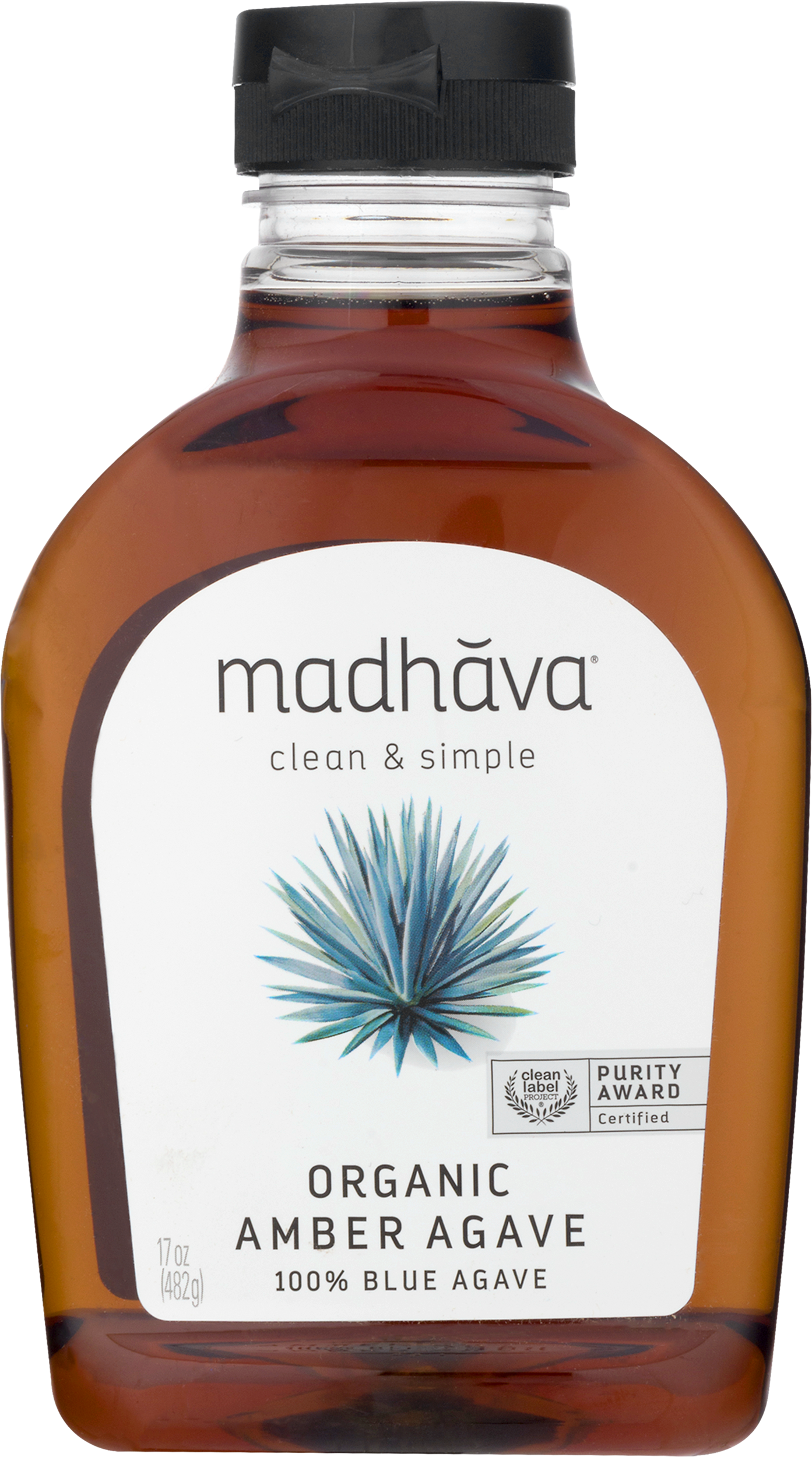 Madhava Agave Nectar Amber Raw 17 Oz (Pack Of 6)