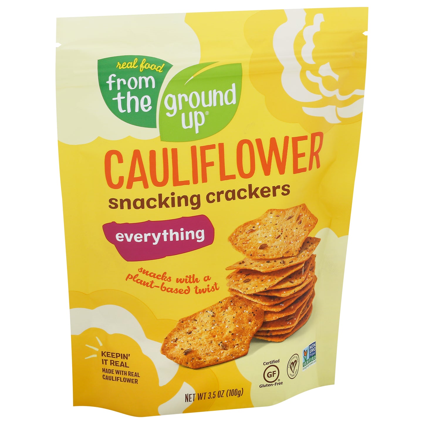 From The Ground Up Cracker Caul Snack Everything 3.5 oz (Pack Of 6)