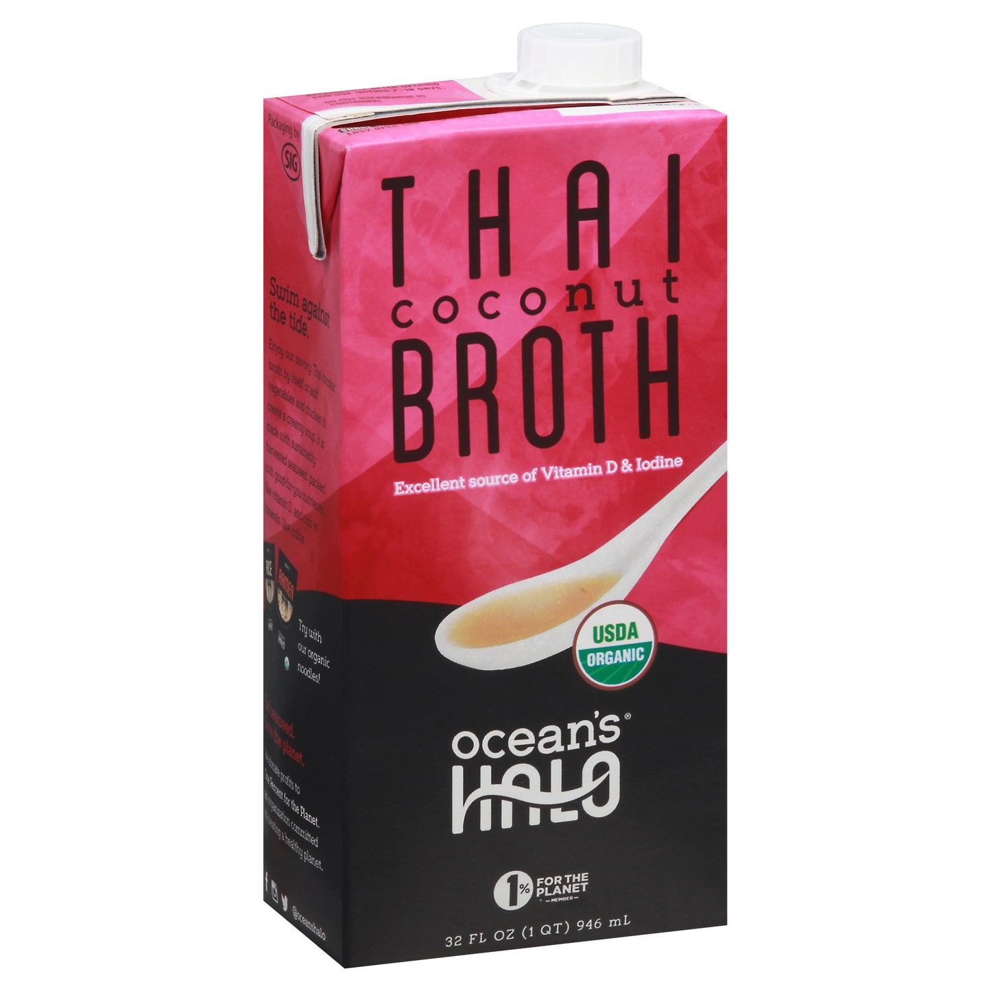 Oceans Halo Broth Thai Coconut Organic 32 FO (Pack Of 6)