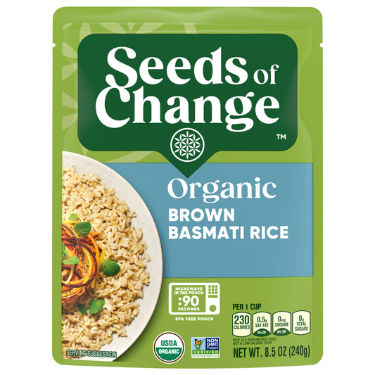 Seeds Of Change Rice Basmati Brown 8.5 oz (Pack of 12)