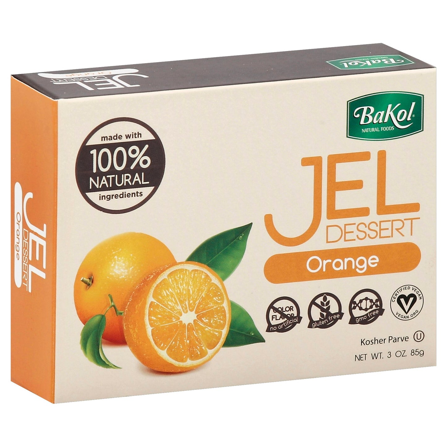 Bakol Jel Dessert Orange - 3 Oz (Pack of 12)