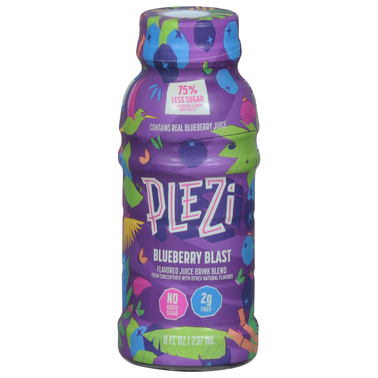 Plezi Juice Kids Blueberry Blast 8 Fo Pack of 12