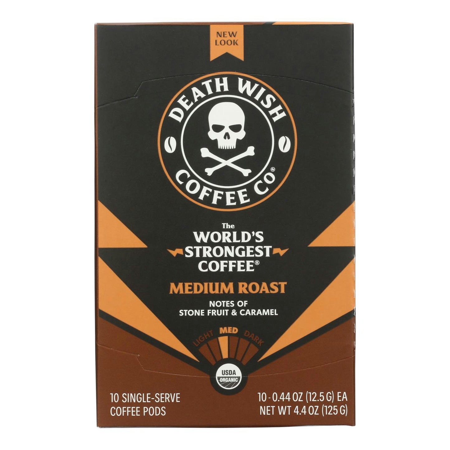 Death Wish Coffee - Coffee Medium Roast Single Serve 10 Cp Pack of 6