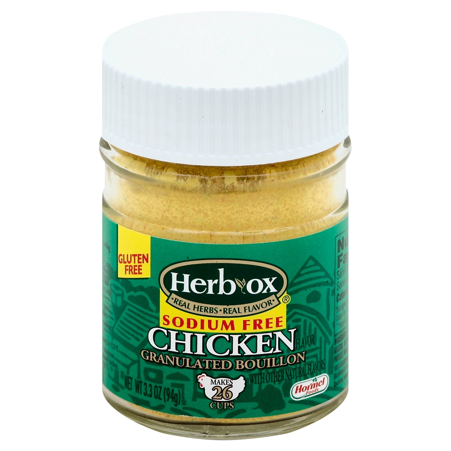 Herb Ox Boullion Granola Chicken Light Sodium 3.3 oz (Pack Of 12)
