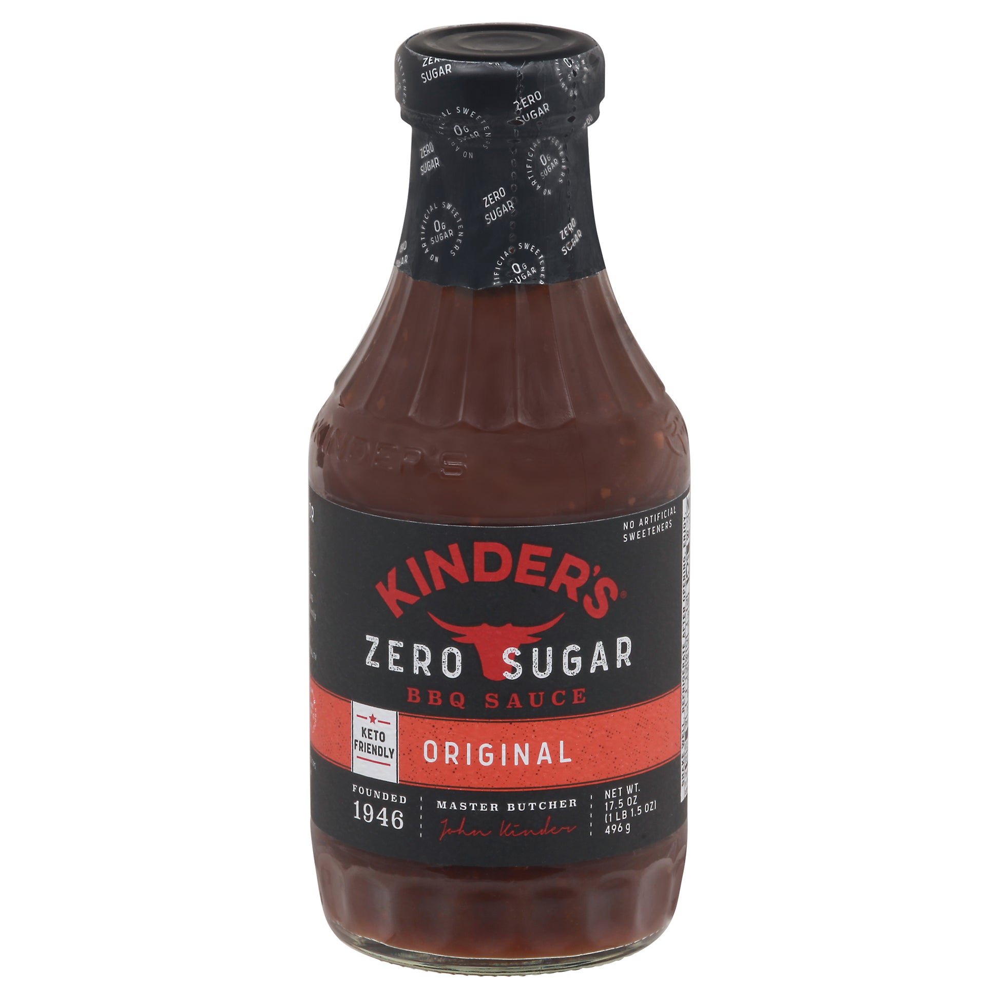 Kinders Sauce Barbeque Original Sugar free 17.5 oz (Pack Of 6)