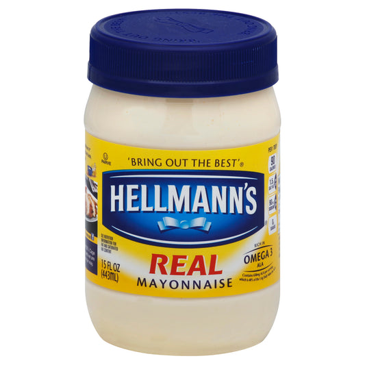 Hellmanns Mayo Real 15 Oz (Pack Of 12)