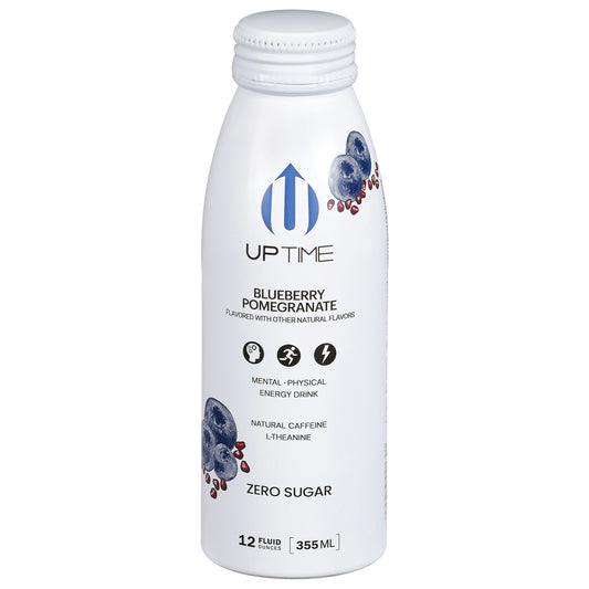 Uptime Beverage Energy Blueberry Pomegranate Sugar free 12 FO (Pack of 12)