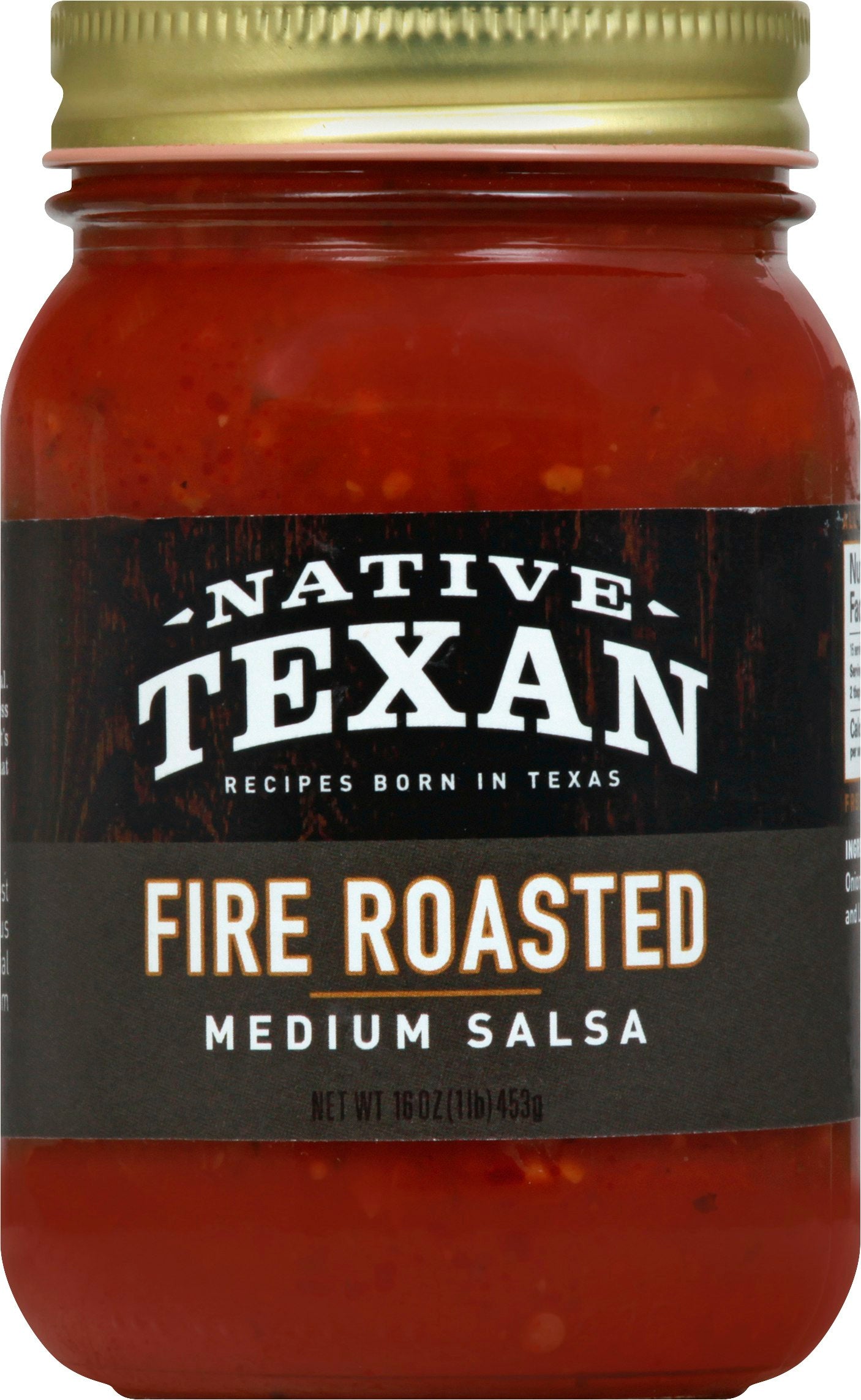 Native Texan Salsa Fire Roasted Medium 16 Oz (Pack of 6)