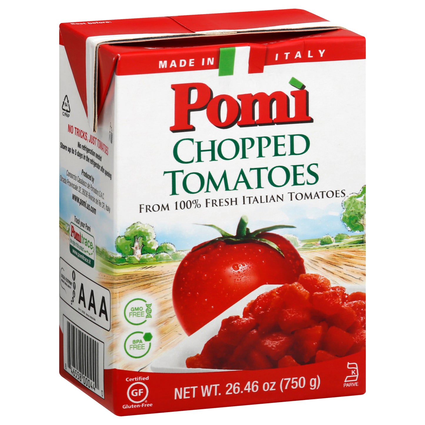 Pomi Tomato Chopped 26.46 oz (Pack Of 12)