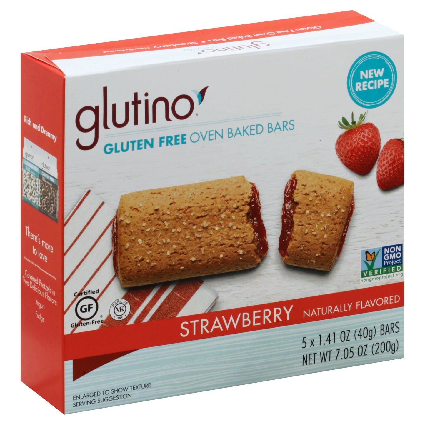 Glutino Bar Oven Baked Strawberry 7.05 oz (Pack Of 12)