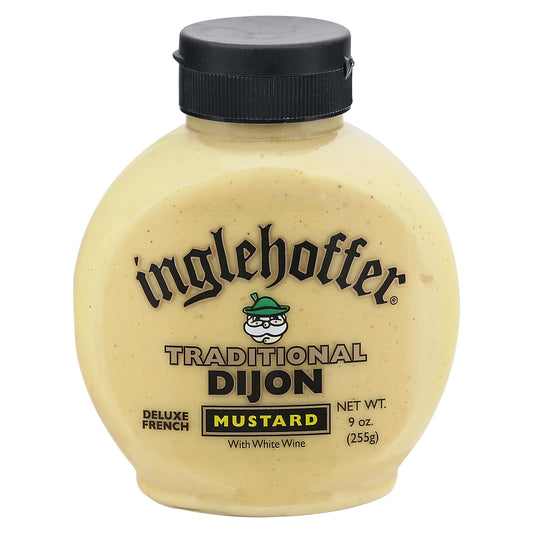 Inglehoffer Mustard Squeeze Dijon Traditional 9 oz (Pack Of 6)