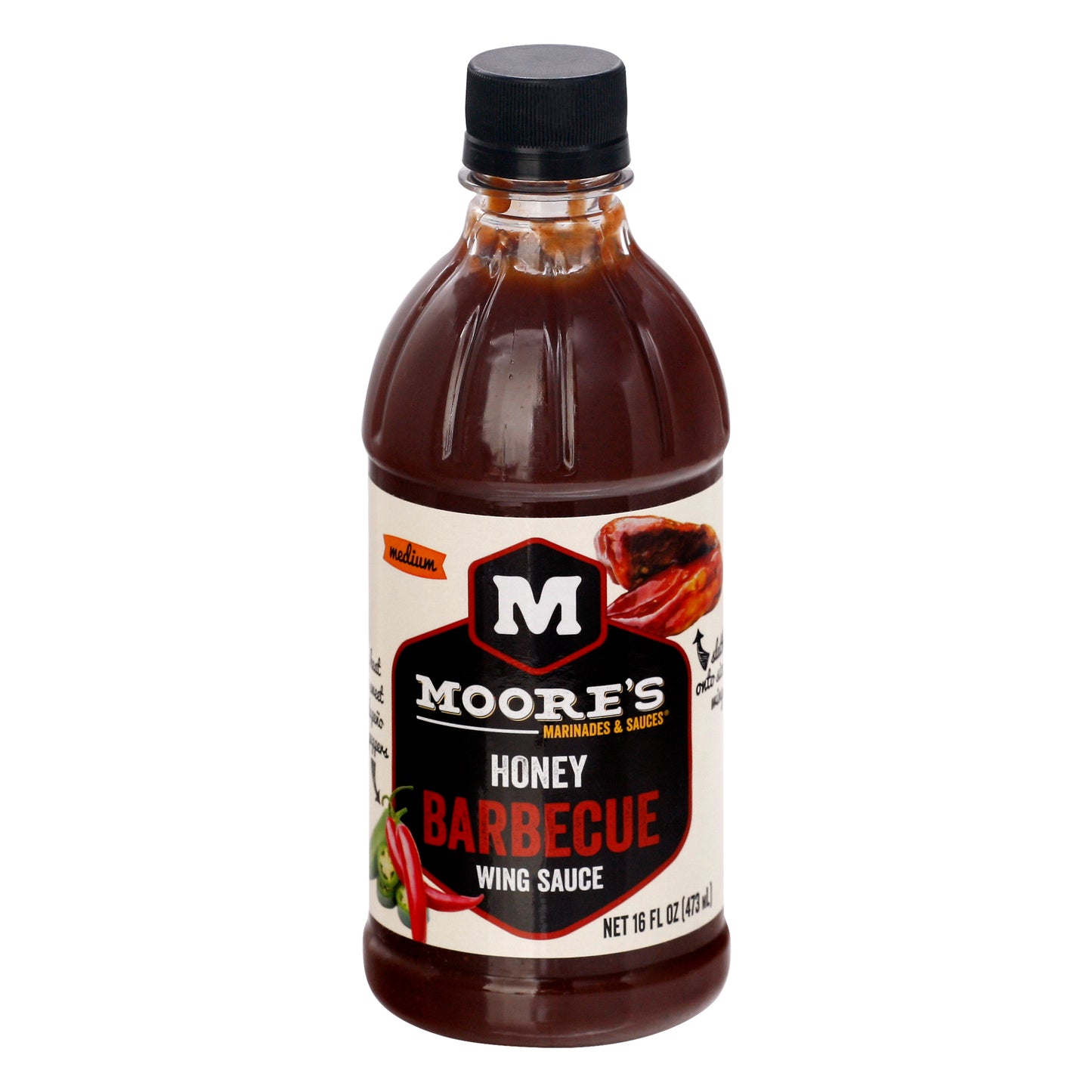 Moore Sauce Wing Barbeque Honey 16 oz (Pack Of 6)