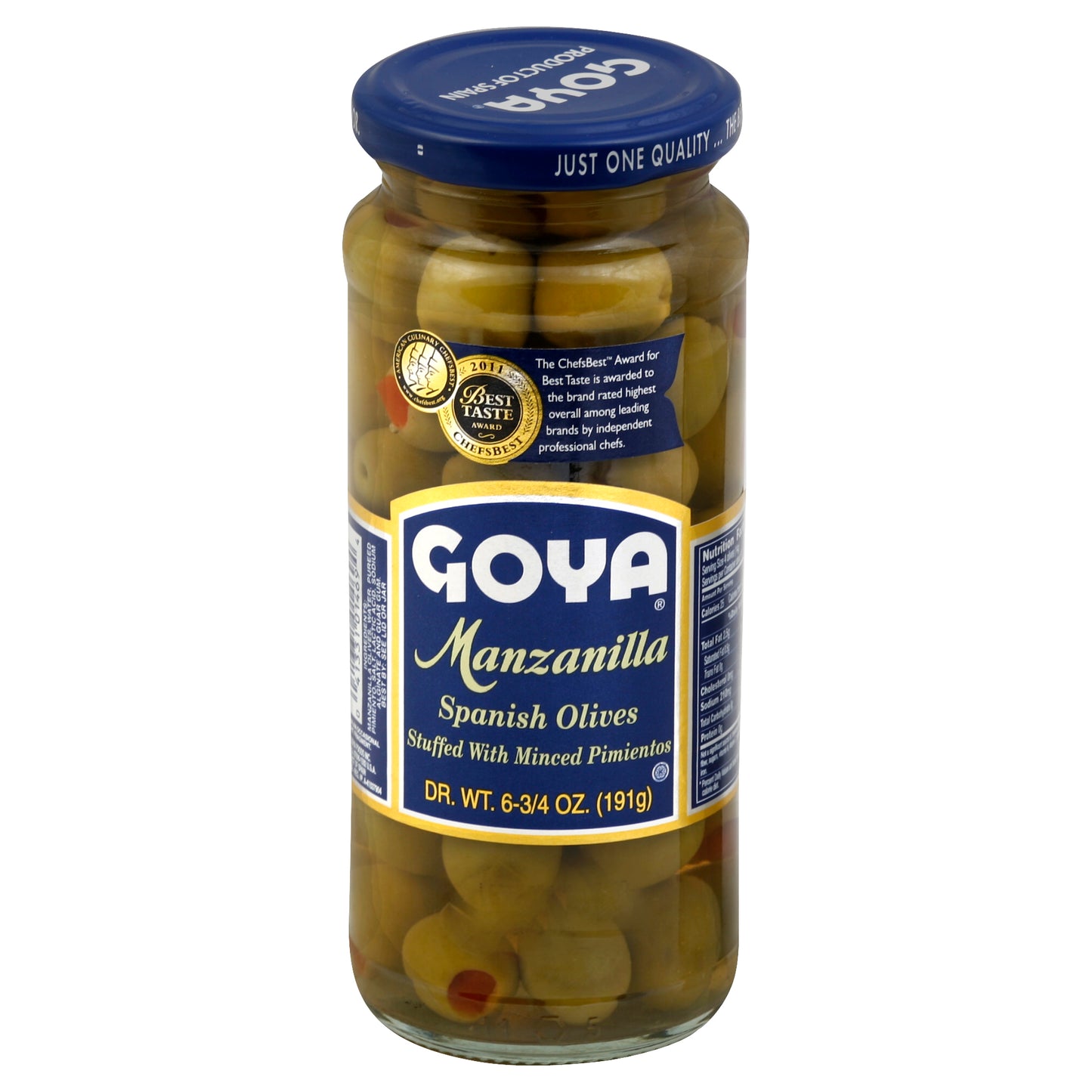 Goya Olive Stuffed Manzanilla 6.75 oz (Pack Of 24)