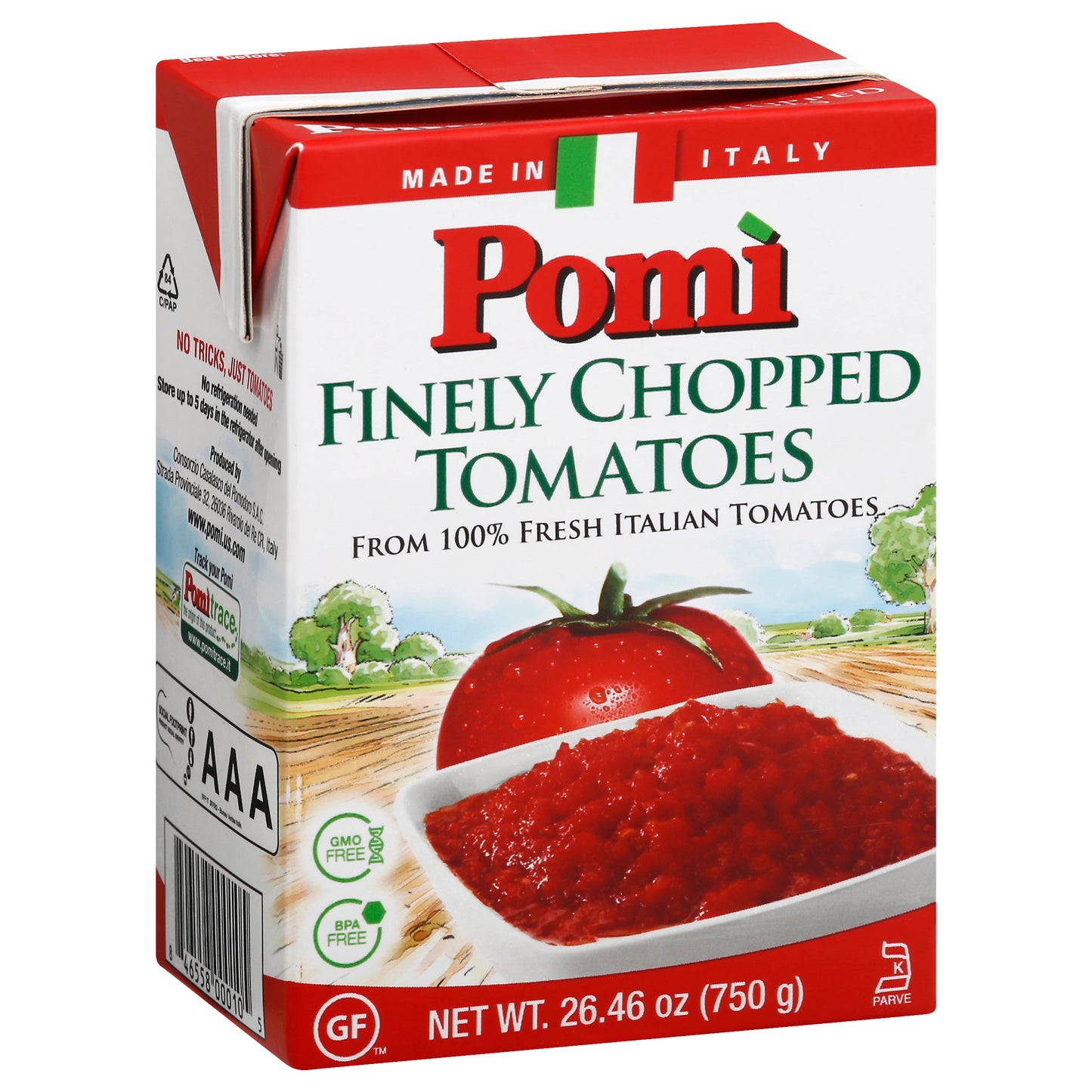 Pomi Tomato Chopped Finely 26.46 oz (Pack Of 12)