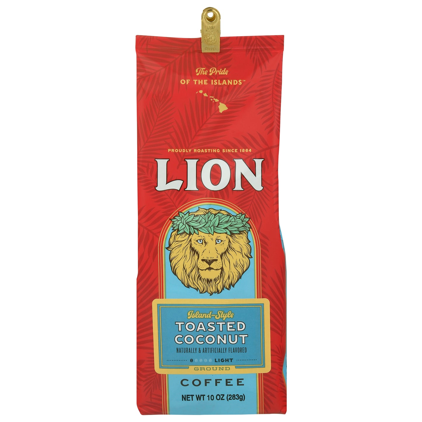 Lion Coffee Toasted Coconut 10 Oz Pack of 6