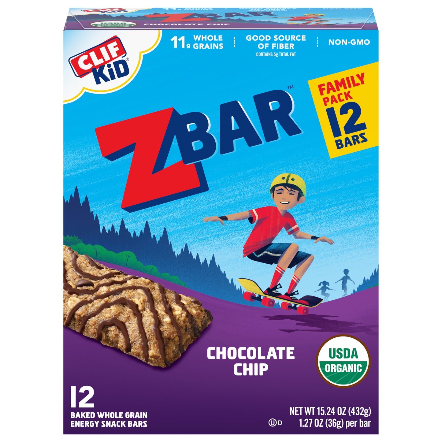 Clif Kid Zbar Chocolate Chip 12Pc 15.24 Oz (Pack Of 6)