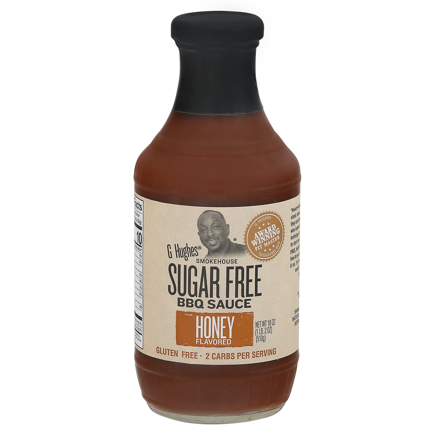 G Hughes Sauce Barbeque Sugar free Honey 18 oz (Pack Of 6)