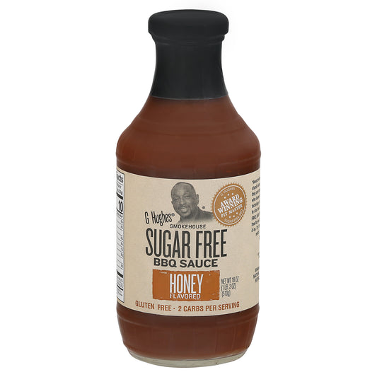 G Hughes Sauce Barbeque Sugar free Honey 18 oz (Pack Of 6)