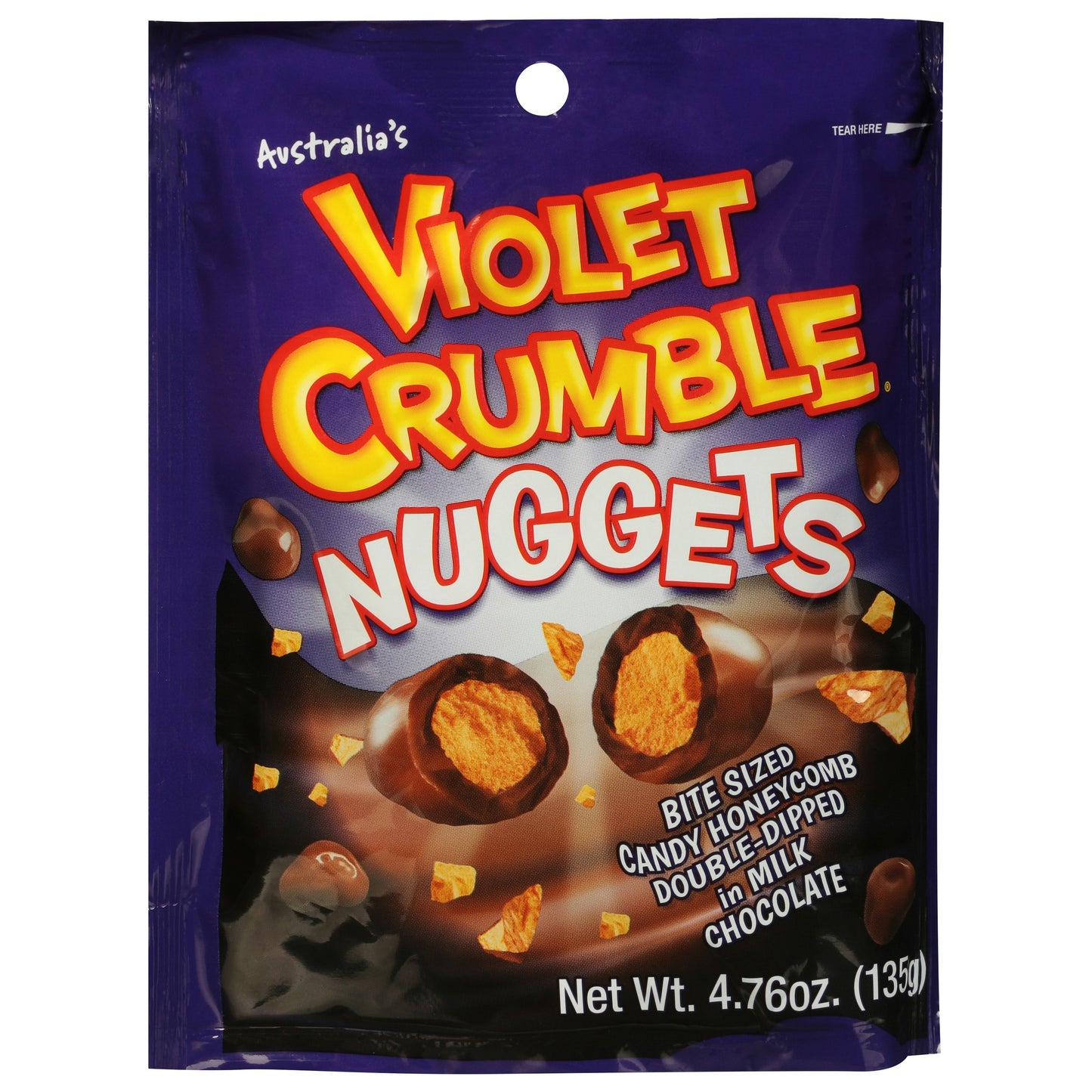 Violet Crumble Nuggets Chocolate 4.76 Oz (Pack of 8)